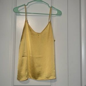 Size S, silk yellow tank top
